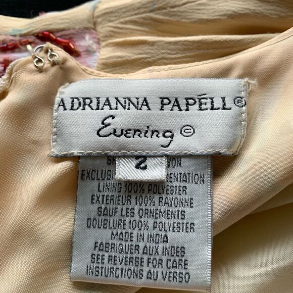Adrianna Papell beaded evening dress size 2 - Picture 9 of 9